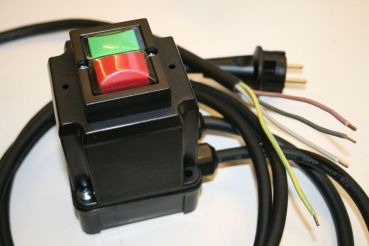 Motorstarter, MS520, Taster EIN-AUS, 3KW bei 230V, 16A, 2-polig, Nullspannungsauslösung, Thermoschalter, Not-Aus, Geräteschalter, Maschinenschalter