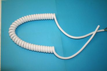 Wendelleitung, Spiralleitung H05VV 3x0,75mm², 0,7m - 1,8m, Anschluss, Lampen, Geräteanschluss