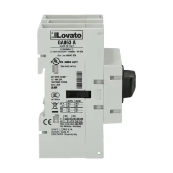 Preview: Hauptschalter Lovato Electric GA063A, 004830, 63A, 30kW, Schalter, Geräteschalter, Einbauschalter, Leistungsschalter, Motorschalter, Trennschalter, Lasttrennschalter