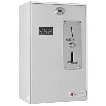 Münzautomat für 50 Cent Münzen, Beckmann 372002, Münzgerät, Münzprüfer, Münzer, Kassierer, Sauna, Solarium Waschmaschine, Trockner, bezahlen