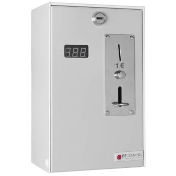 Münzautomat für 1 Euro Münzen, Beckmann 372007, Münzgerät, Münzprüfer, Münzer, Kassierer, Sauna, Solarium Waschmaschine, Trockner, bezahlen