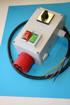 Motorstarter, 3950-7, bis 3,0KW, mit Wendeschalter, mit Motorschutz 7A, Elektromotor, Drehstrommotor, Drehrichtung links - rechts