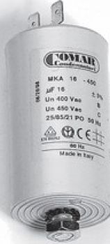 Motor - Betriebskondensator, Typ: 025 450 MPK, µF: 2,5, Flachstecker, Wechselstrommotor, Elektromotor, Kondensator, Anlaufkondensator, Steinmetzschaltung, Umwälzpumpe