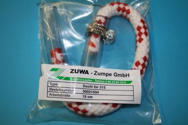 Ersatzdocht für Unkrautstab 315, ZUWA 300 315 04, Arbeitsbreite 15cm, Roundup
