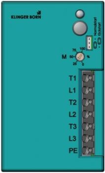 Softstarter, K+B, S3-400, 0140, bis 7,5KW, mit Strombegrenzung, Motorstarter,  Anlaufstrombegrenzer, Strombegrenzer, Einschaltstrombegrenzer, Sanftanlauf, Sanftstarter, Klinger Born