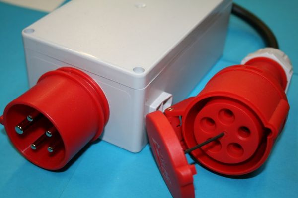 Drehfeldüberwachung, 3917, 400V bis 7,5KW, mit Cecon-Stecker, Drehfeldumschaltung, Unfallsicherheit, Drehrichtung, Schutzgerät, Holzspalter, Hydraulikmotor
