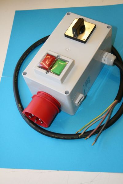 Motorstarter, 3951-9, für 4,0KW, mit Wendeschalter, mit Motorschutz 9A, Drehstrommotor, Elektromotor, Drehrichtung links - rechts