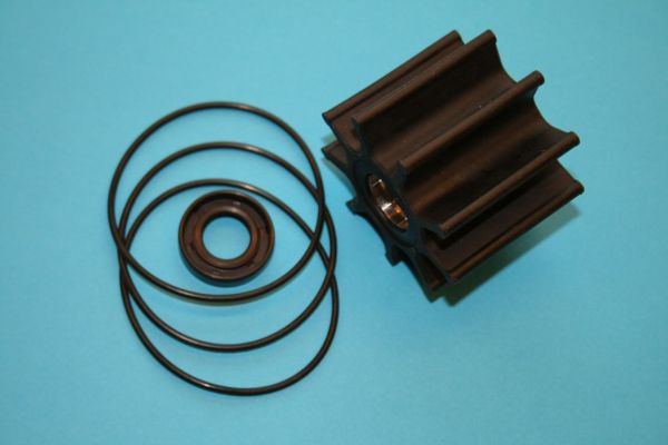 Ersatz Impeller - SET Perbunan, ZUWA Pumpe B, 60L, 112111100KIT, Dichtung Dichtring, Impellerpumpe, Pumpe, Impellerpumpe, Hauswasserpumpe, Druckpumpe, Gartenpumpe, Abwasserpumpe, Brunnenpumpe, Entwässerungspumpe