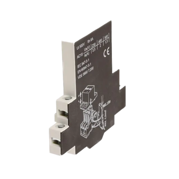 Hilfsschalter 1s1ö, Typ PS11 für Iskra-Motorschutzschalter MS 25, Schutzschalter, Motorschalter