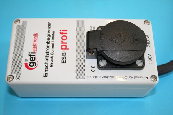 Anlaufstrombegrenzer, Gefi ESB-profi, bis 2400W, Anlaufstrombegrenzer, Strombegrenzer, Einschaltstrombegrenzer, Sanftanlauf, Sanftstarter, Klinger Born, Gefi Anlaufstrombegrenzer, Gefi ESB-profi, bis 2400W, Anlaufstrombegrenzer, Strombegrenzer, Einschaltstrombegrenzer, Sanftanlauf, Sanftstarter, Klinger Born, Gefi