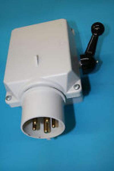 Motorschalter + CEE Gerätestecker, Elektra 46657, 15KW, 32A, gussgekapselt, Schalter, EIN-AUS-Schalter
