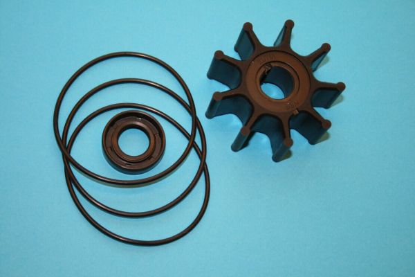 Perbunan Ersatz - Impeller - Set für ZUWA Pumpe "A" 30 Liter/min. Art. Nr. 111111100KIT, für Pumpe mit Motor, für UNISTAR/COMBISTAR/NIROSTAR 2001-Impellerpumpe, Hauswasserpumpe, Druckpumpe, Gartenpumpe, Abwasserpumpe, Brunnenpumpe