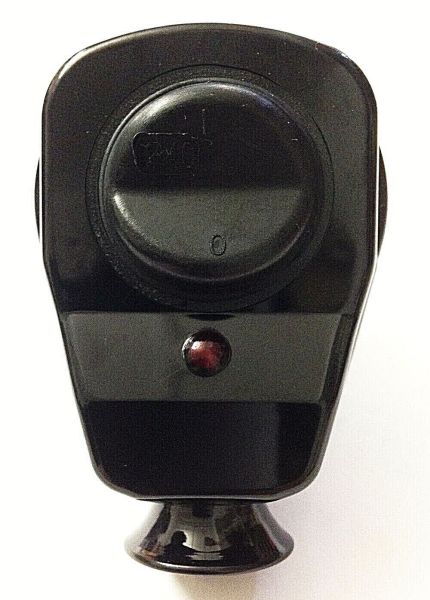 Winkelstecker, AWA-LK, schwarz mit Schalter + Kontrolllampe, Stecker, Schalter